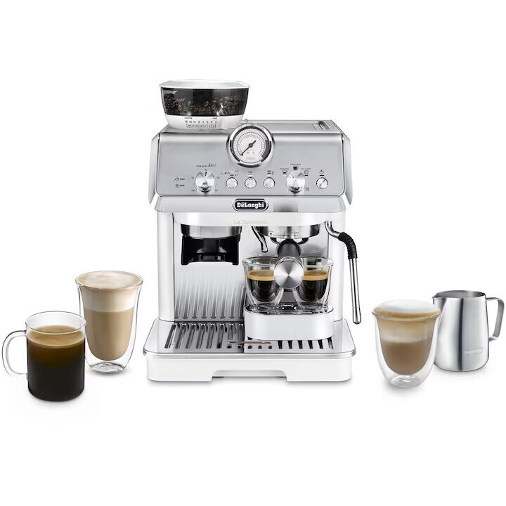 Espressor Semi-Automat Delonghi EC9155.W La Specialista Arte 1550W 15Bari 1.5L MyLatteArt KitBarista Alb