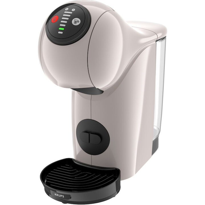 Espressor Automat Krups KP243AF0 Capsule Genio S 1500W 15Bari 0.8L PlaySelect Crem