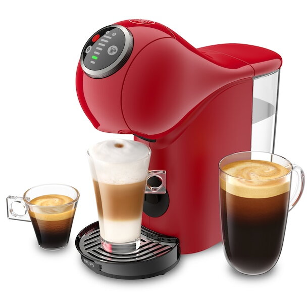 Espressor Krups Cu Capsule NESCAFÉ Dolce Gusto Genio S Plus KP340510 1500W 15 Bari Rezervor de 0.8L Băuturi Calde și Reci Roșu