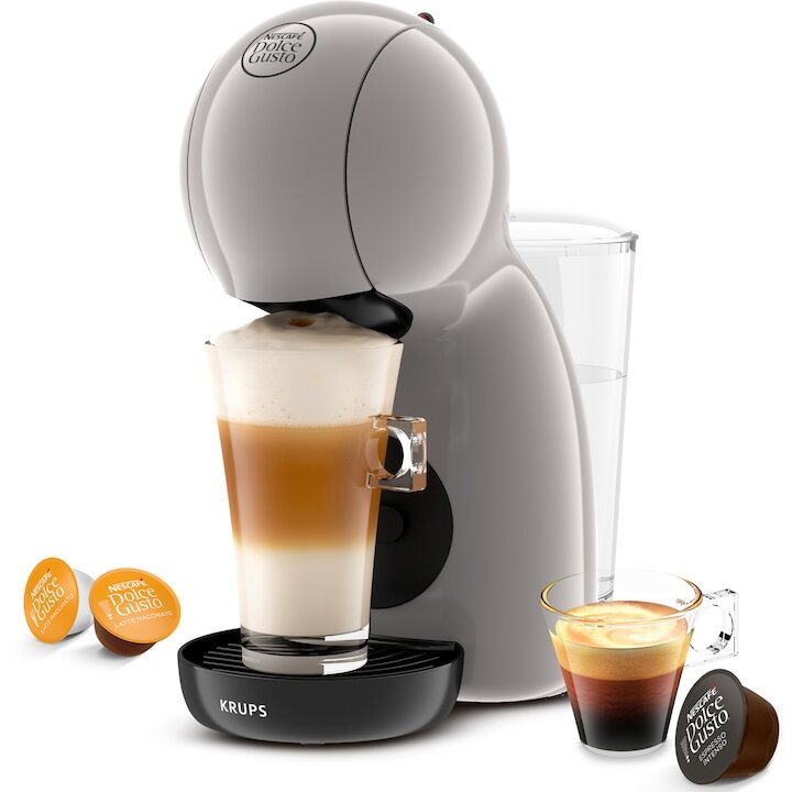 Espressor Krups KP1A3AF0 Piccolo XS 1600W 0.8L Presiune 15 Bar Funcție Hot & Cold Ultra-Compact Mod Eco Capsule Crem
