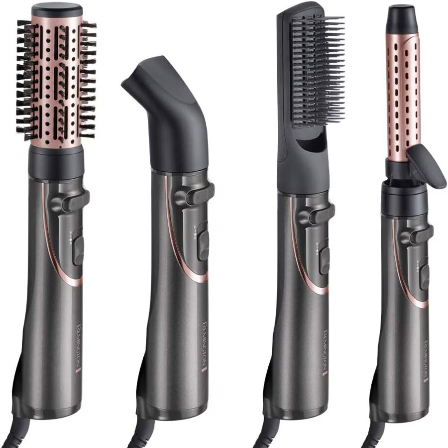 Perie de Par Remington Rotativa cu Aer Cald Curl & Straight Confidence 800W Gri