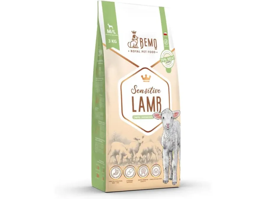 Hrana Pentru Câini BEMO cu Miel 3kg